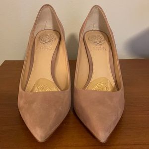 Vince Camuto Blush pink suede heels